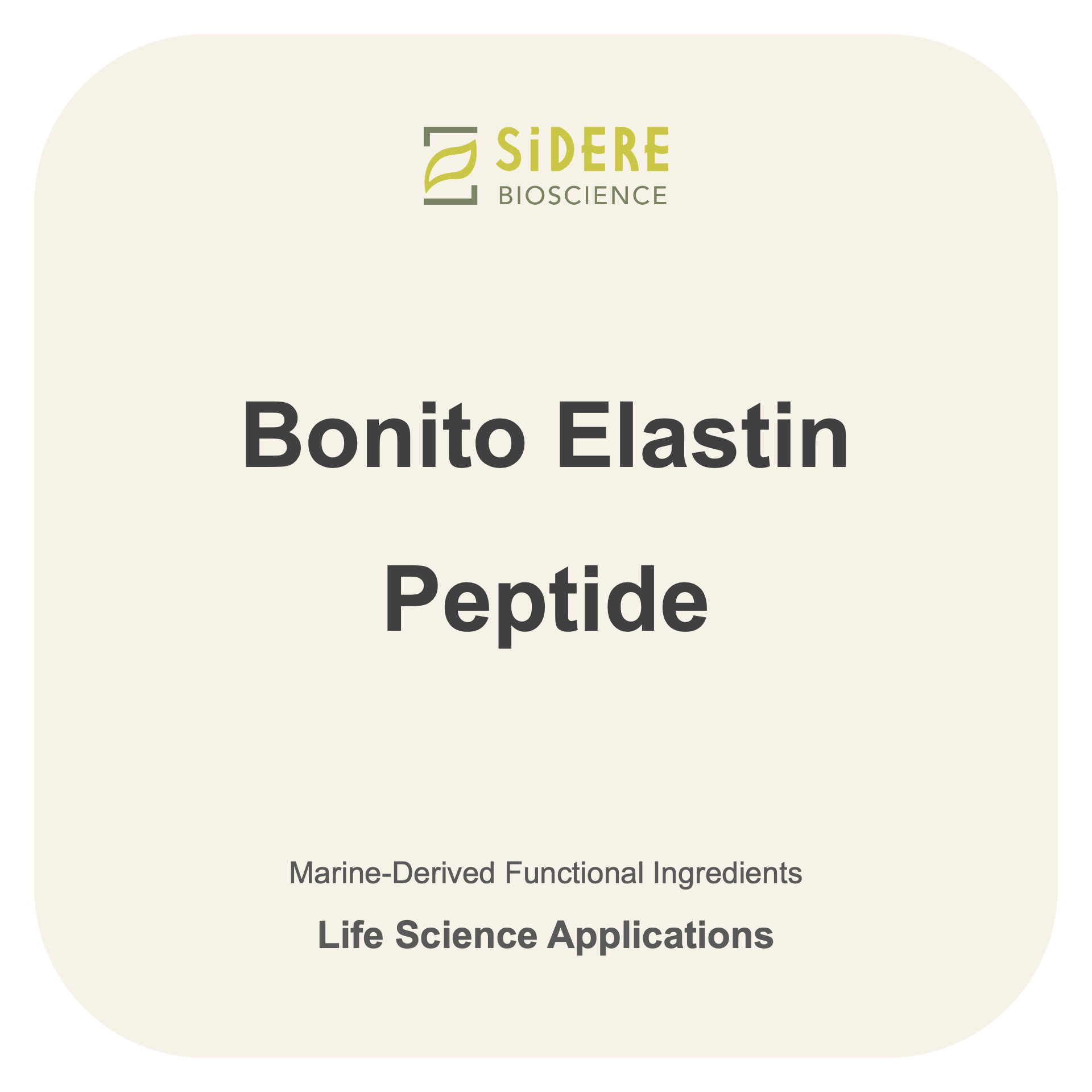 Bonito Elastin Peptide