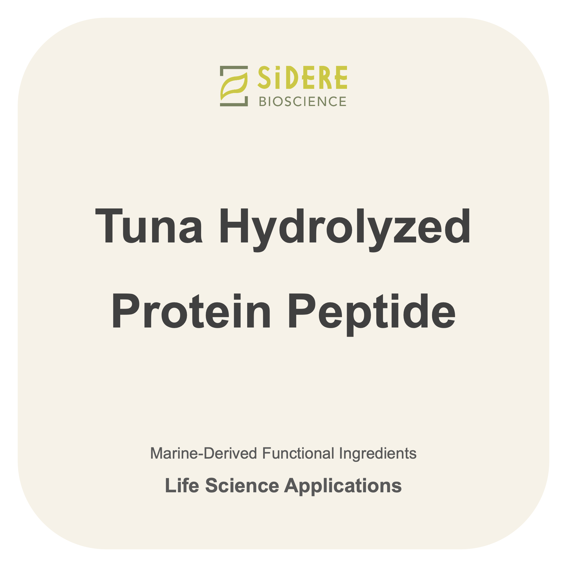 Tuna Hydrolyzed Protein Peptide